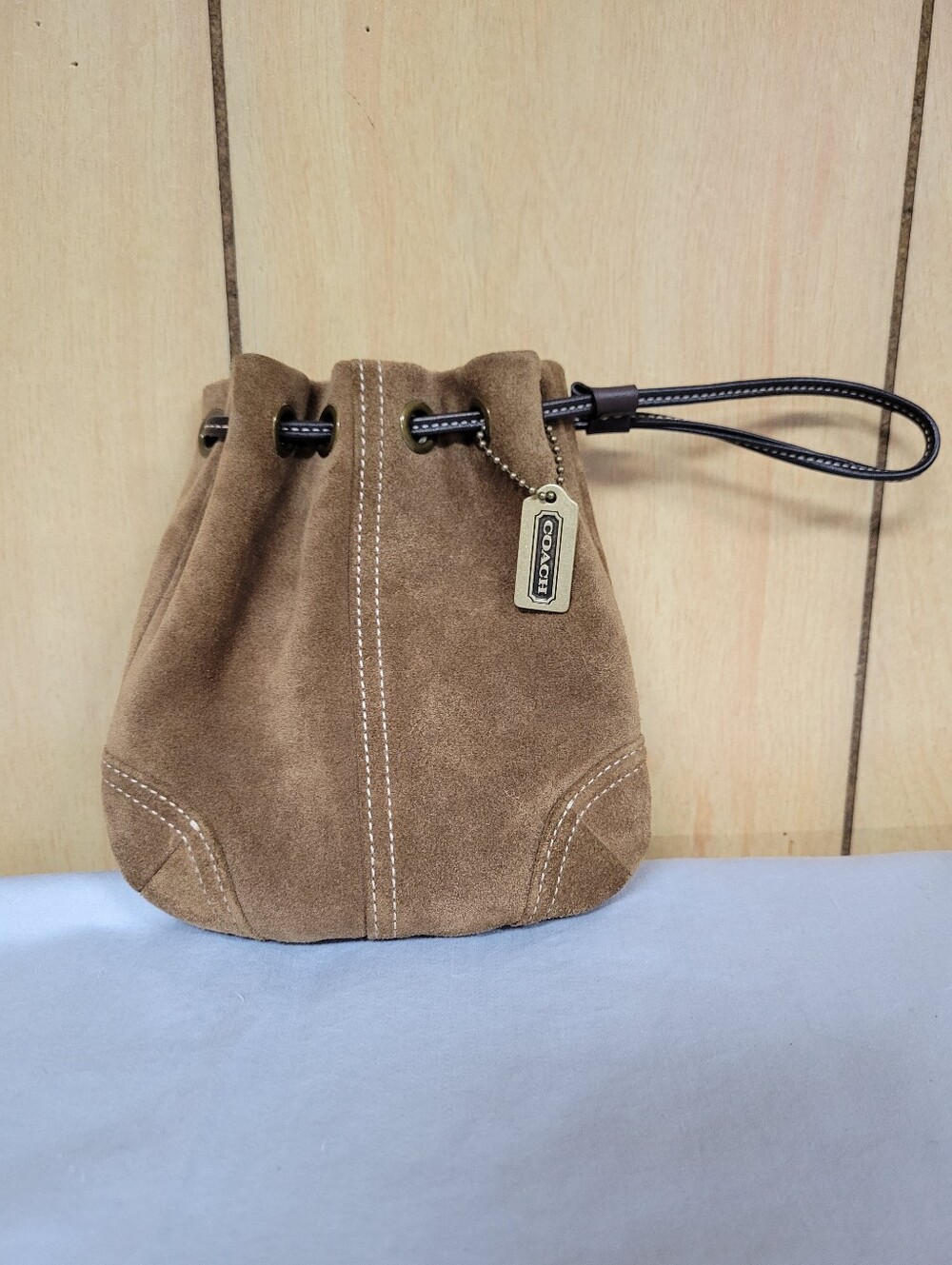 Coach Soho Drawstring Pouch Wristlet